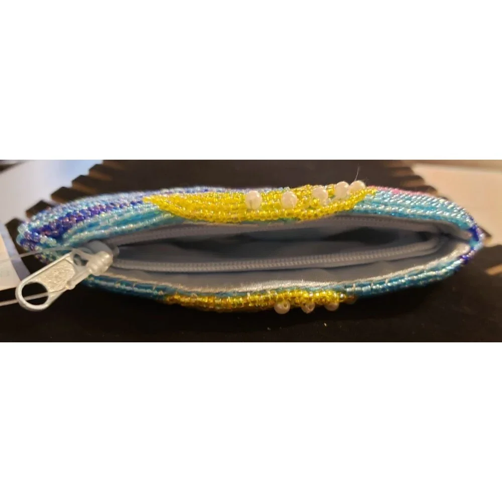 Whimsical, Quirky, Colorful, Beach - Brightly Colored Flip Flop Change Purse NWT